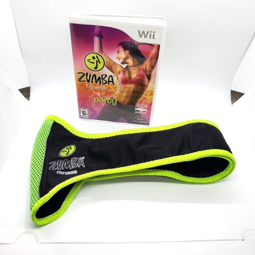 Nintendo Wii Zumba Fitness Join the Party W/ Exclusive Fitness Belt Rated E EUC